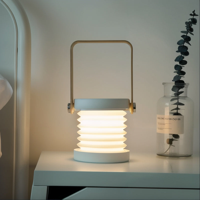 Portable LED Table Lamp Scandinavian with 360° Rotating Head and USB Rechargeable Battery
