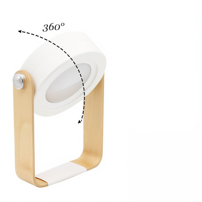 Portable LED Table Lamp Scandinavian with 360° Rotating Head and USB Rechargeable Battery