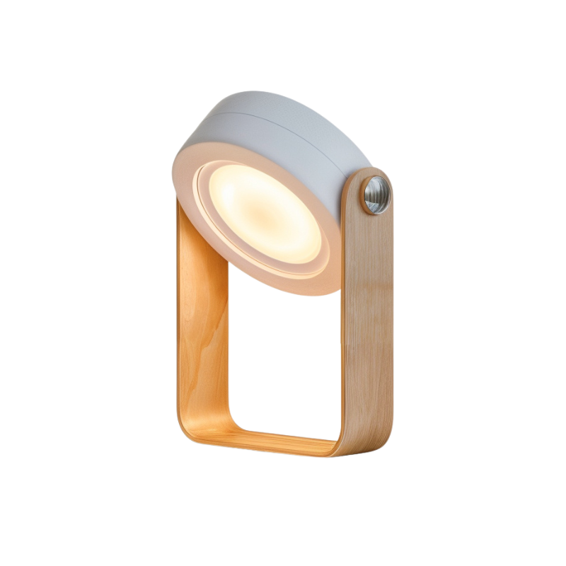 Portable LED Table Lamp Scandinavian with 360° Rotating Head and USB Rechargeable Battery