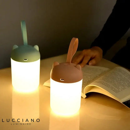 Portable USB Rechargeable LED Night Light with Touch Control