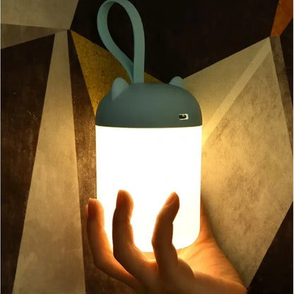 Portable USB Rechargeable LED Night Light with Touch Control
