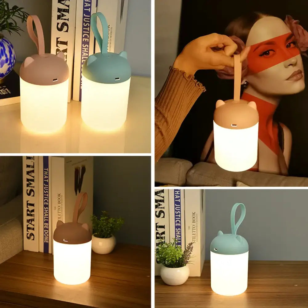 Portable USB Rechargeable LED Night Light with Touch Control