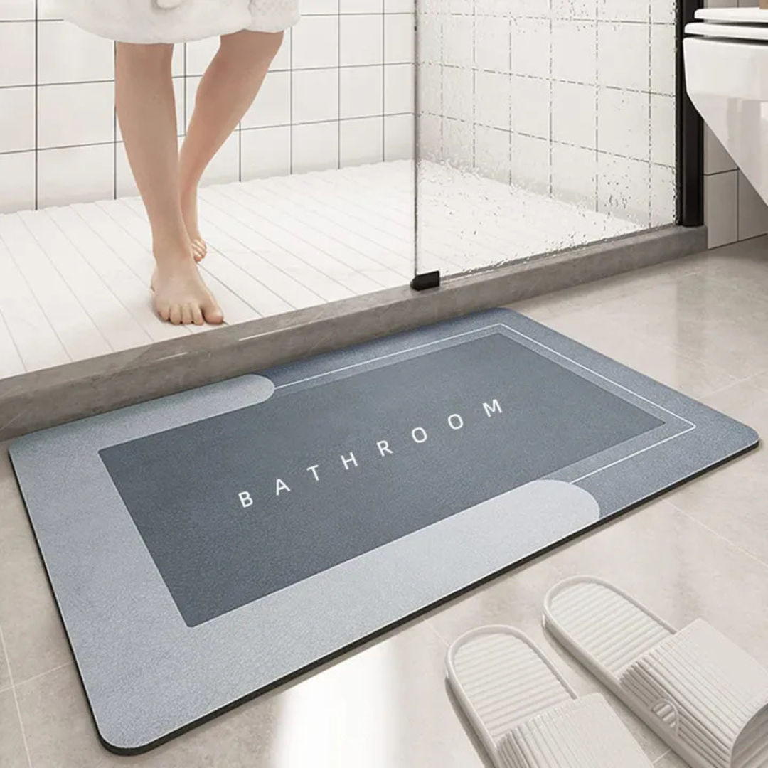 Quick-Dry Anti-Slip Bath Mat with Absorbent Surface