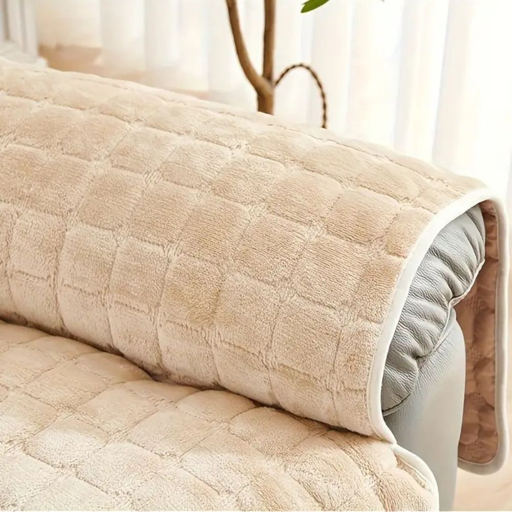 Quilted Recliner Cover with Non-Slip Grip