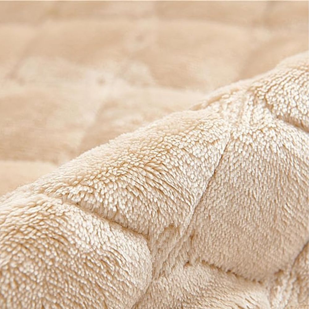 Quilted Recliner Cover with Side Storage Pockets and Non-Slip Fit