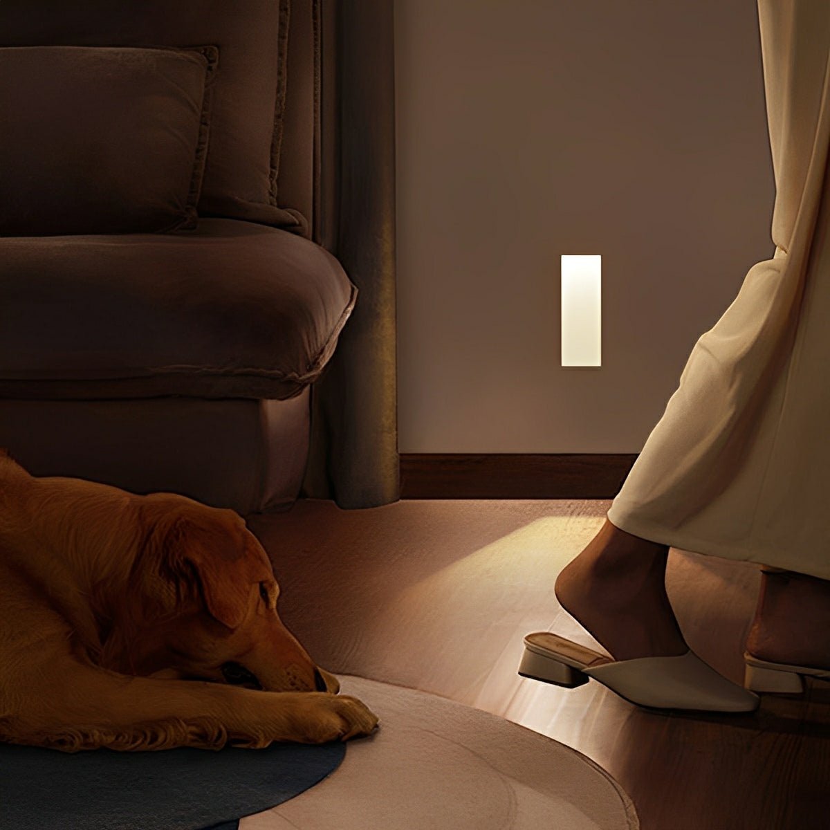 Recessed LED Stair Light with Motion Sensor and Indirect Light Design
