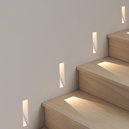 Recessed LED Stair Light with Motion Sensor and Indirect Light Design