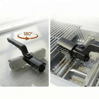 Rechargeable Electric Grill Brush with Two Replacement Heads
