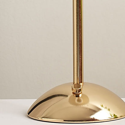 Rechargeable Table Lamp Vintage with Pleated Shade and Dome Base