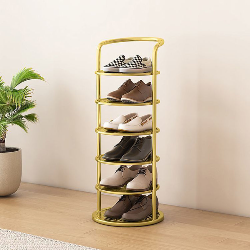 Rotating Shoe Rack Freestanding Vertical Tower with 360° Swivel Base