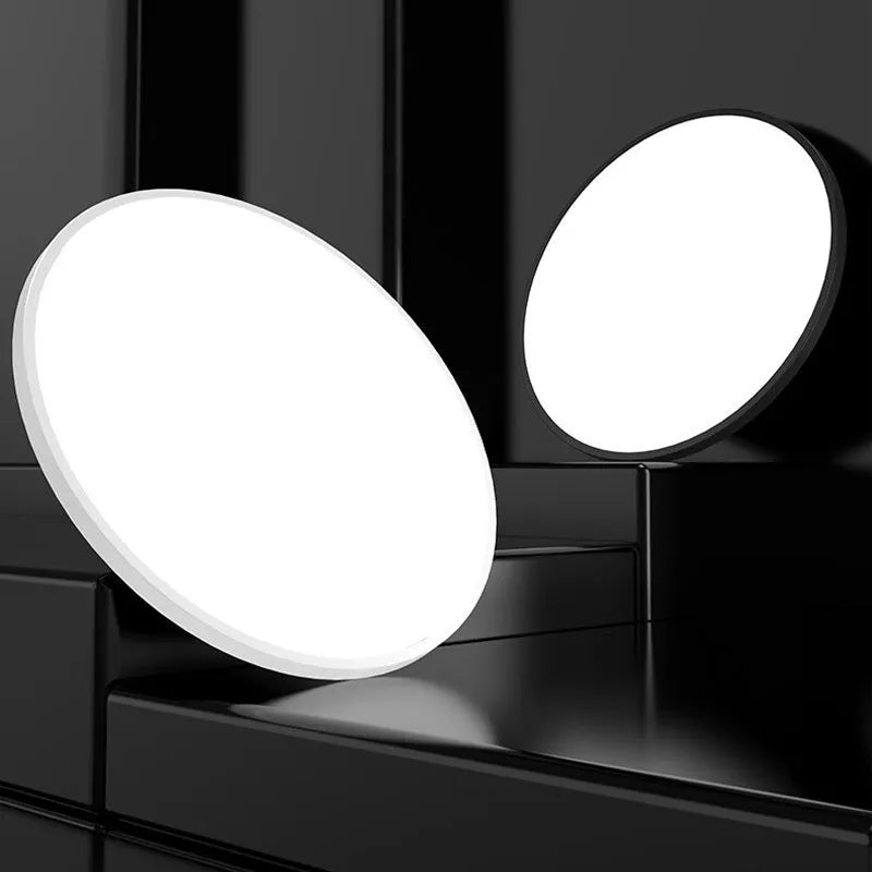 Round LED Ceiling Light Minimalist with Moisture Resistance and 3-Color Switch