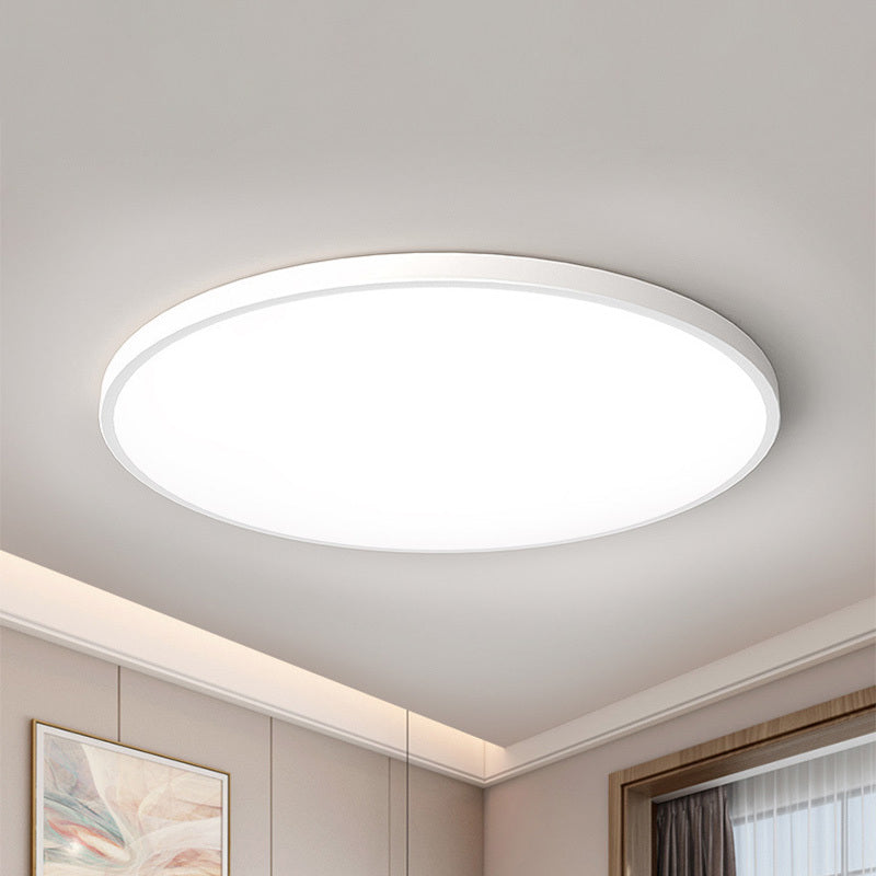 Round LED Ceiling Light Minimalist with Moisture Resistance and 3-Color Switch