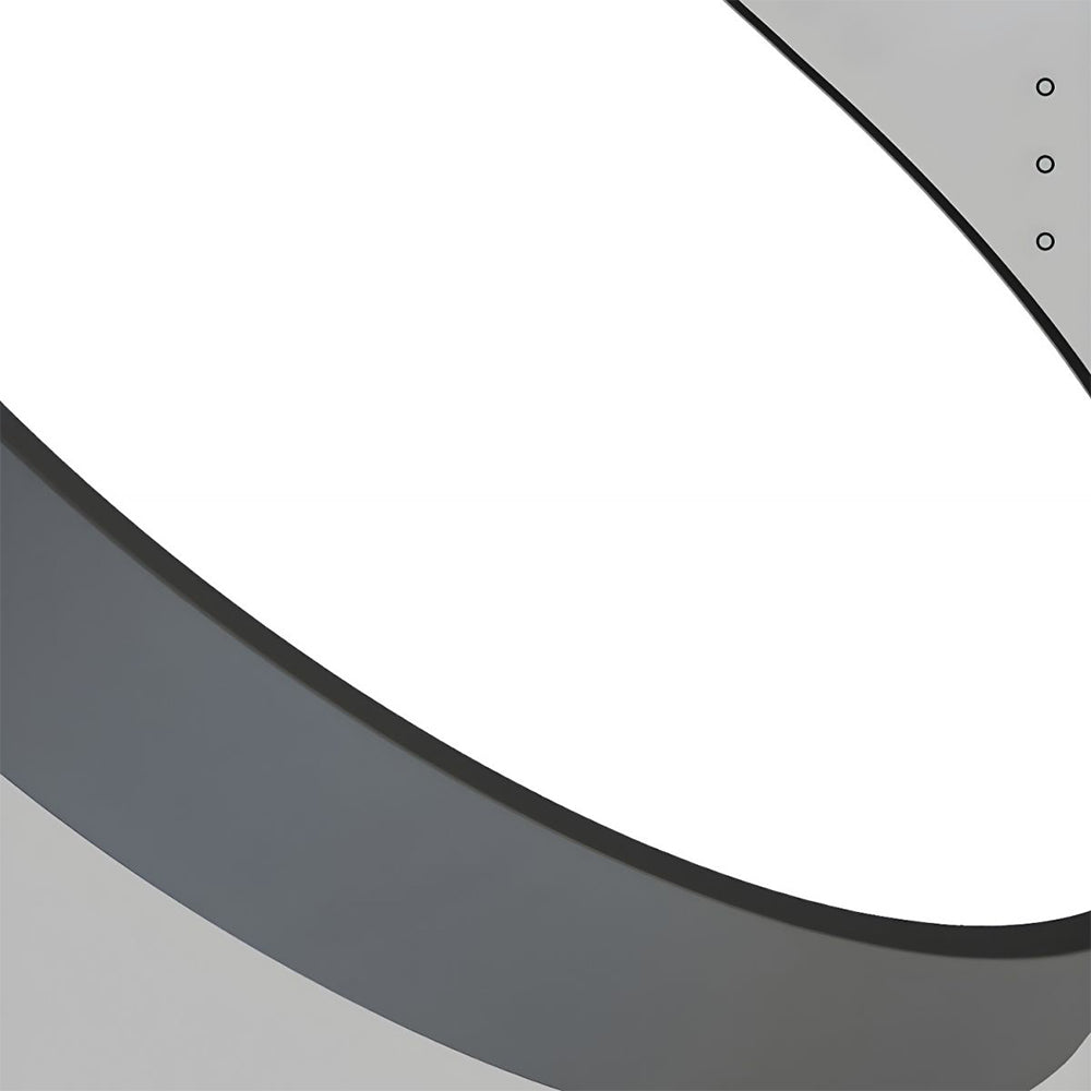 Round LED Flush Mount Ceiling Light Minimalist Disk with Frosted Diffuser