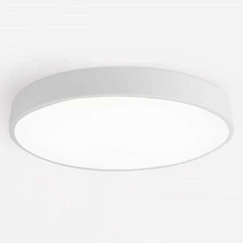 Round LED Flush Mount Ceiling Light Minimalist Disk with Frosted Diffuser