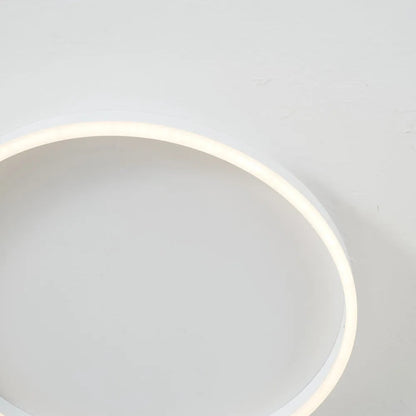 Round LED Flush Mount Ceiling Light Minimalist Ring Design Dimmable