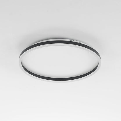 Round LED Flush Mount Ceiling Light Minimalist Ring Design Dimmable