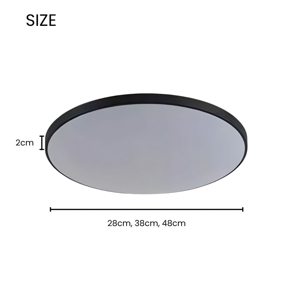 Round LED Flush Mount Ceiling Light Modern Minimalist with Integrated LED