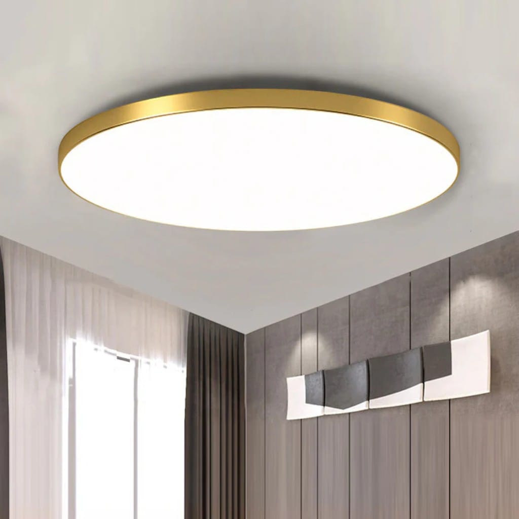 Round LED Flush Mount Ceiling Light Modern Minimalist with Integrated LED