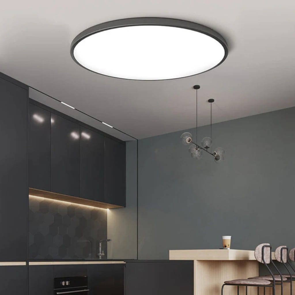 Round LED Flush Mount Ceiling Light Modern Minimalist with Integrated LED