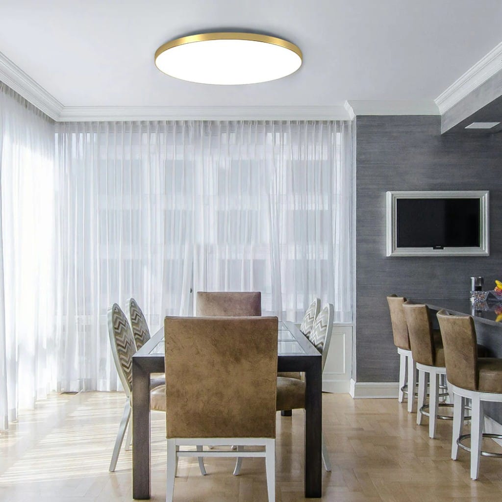 Round LED Flush Mount Ceiling Light Modern Minimalist with Integrated LED