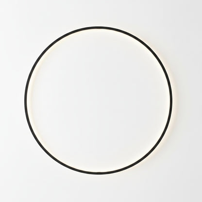 Round LED Wall Lamp Minimalist with Circular Ring Design