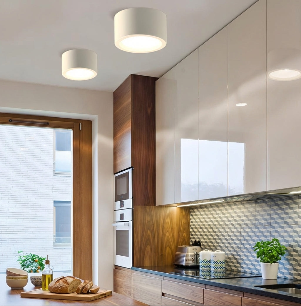 Round Surface Mount LED Ceiling Light Minimalist with Integrated LED