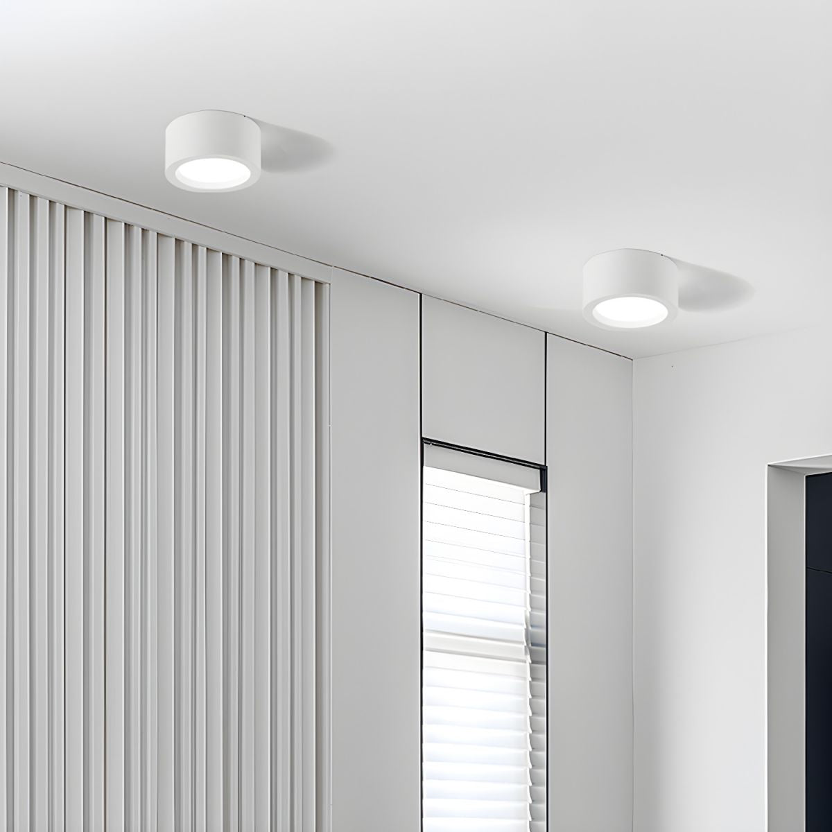Round Surface Mount LED Ceiling Light Minimalist with Integrated LED
