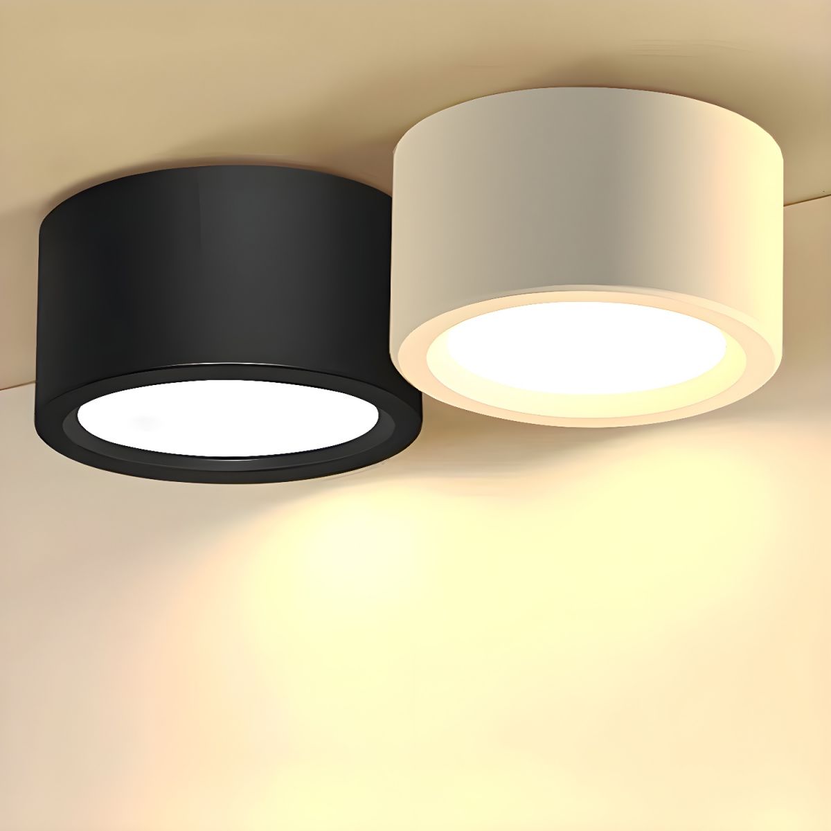 Round Surface Mount LED Ceiling Light Minimalist with Integrated LED