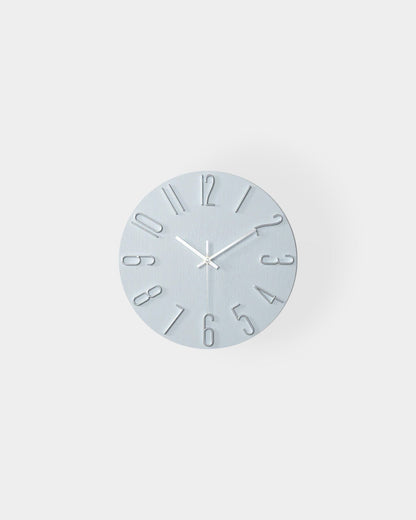 Round Wall Clock with 3D Raised Numbers Minimalist Design