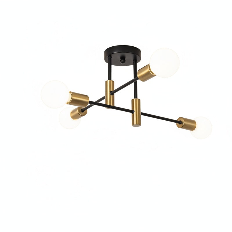 Semi-Flush Ceiling Lamp Modern Sputnik Style with Multi-Arm Design