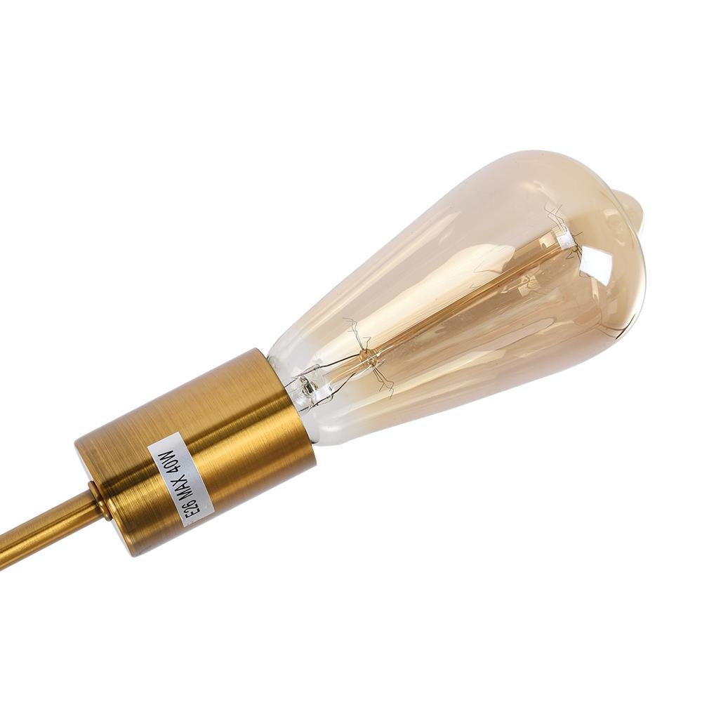 Semi Flush Ceiling Light Industrial Sputnik Style with 8 Bulb Sockets