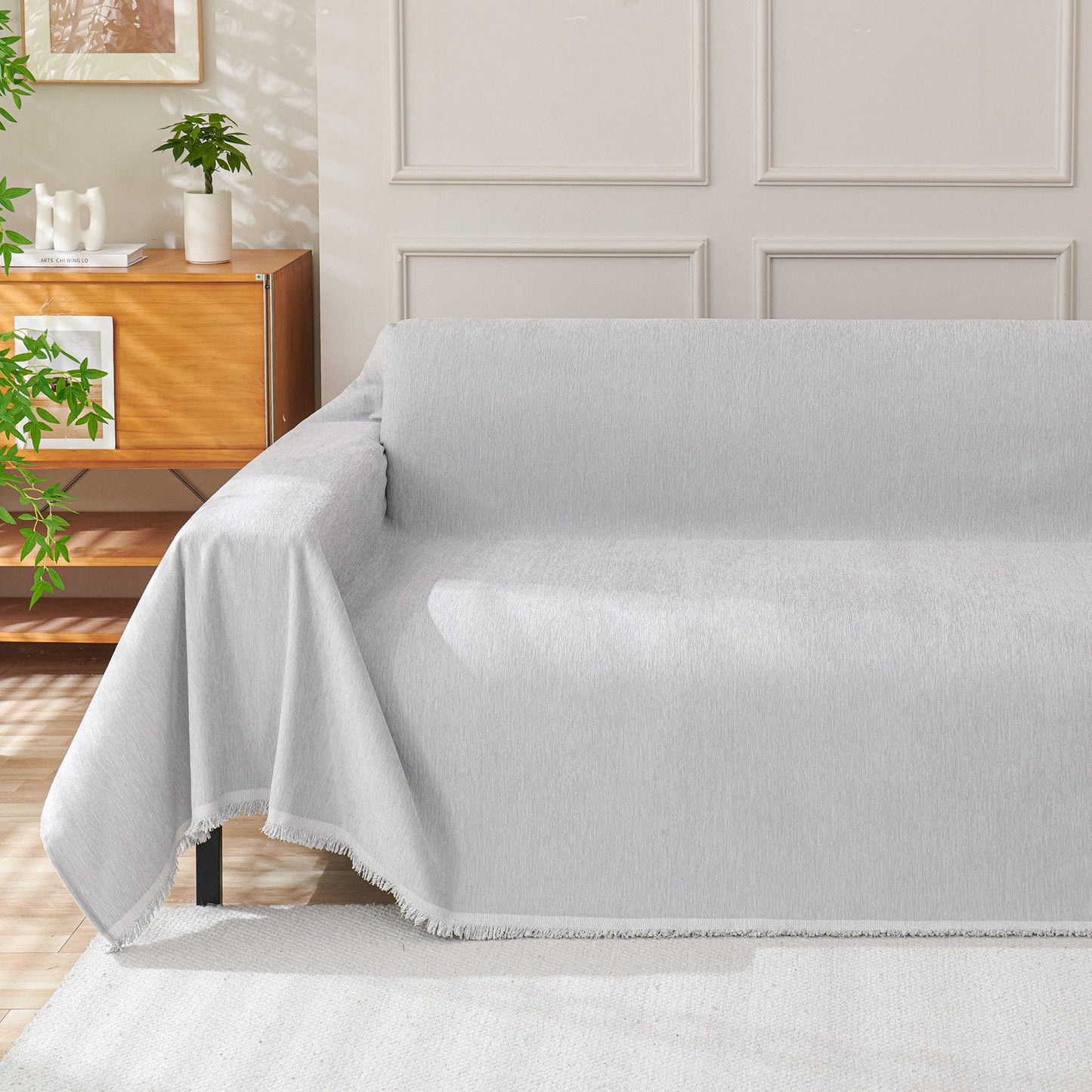 Sofa Cover Throw with Fringe Detail for 2, 3 and 4 Seater Sofas