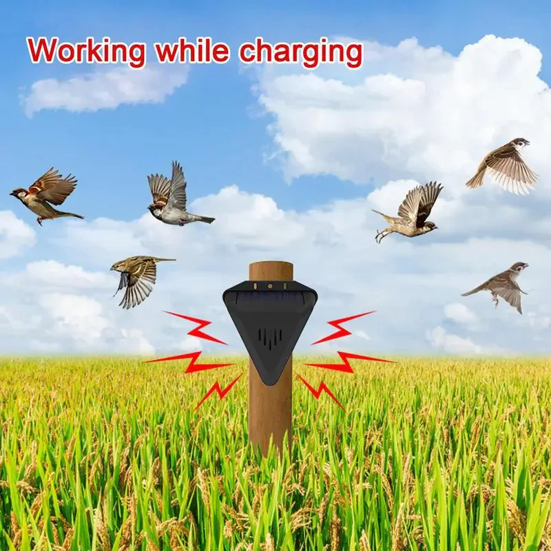 Solar Outdoor Bird Repeller for Gardens and Orchards