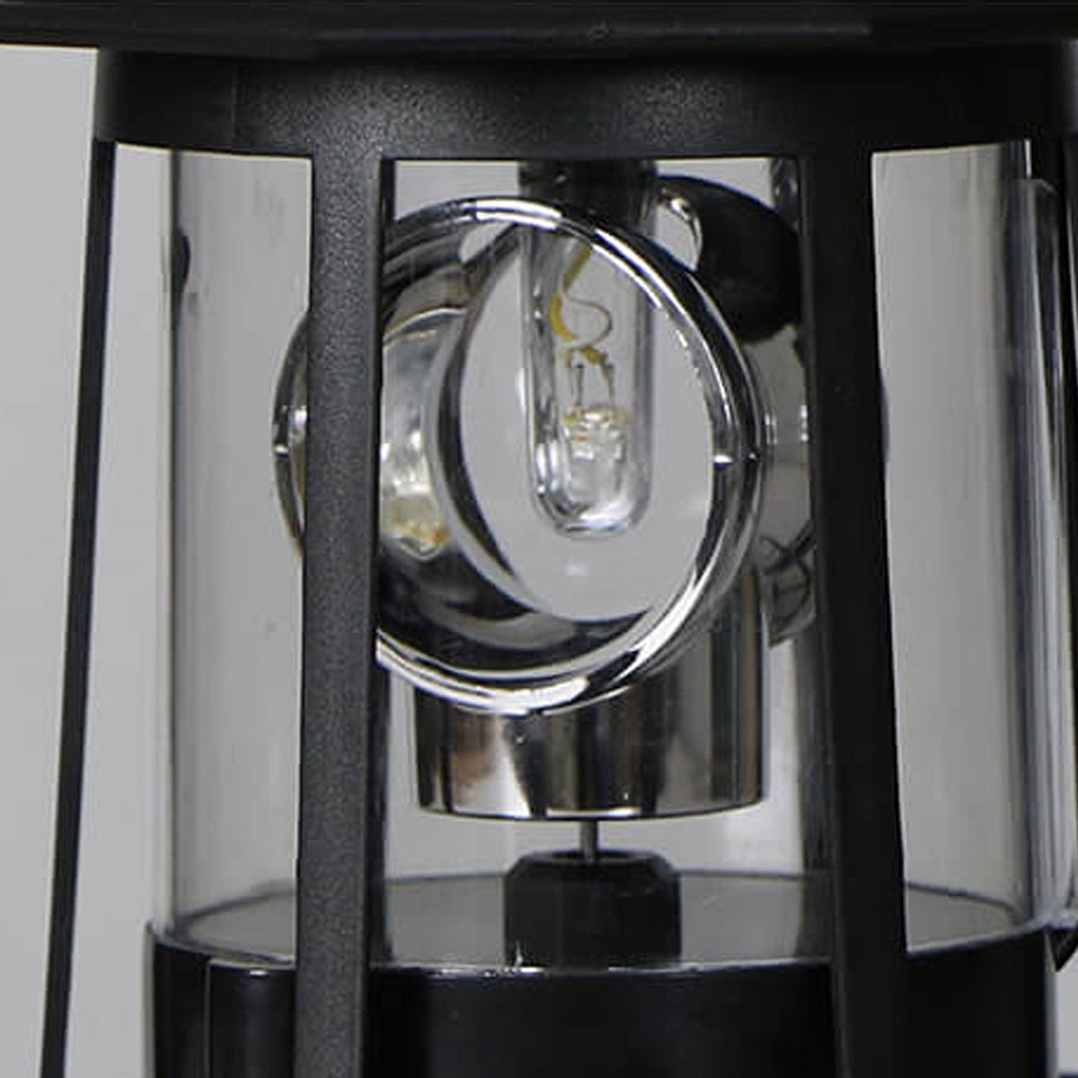 Solar Powered Lighthouse Table Lamp with Rotating LED and On/Off Switch