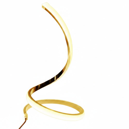 Spiral LED Table Lamp Modern Minimalist with Warm Ambient Light