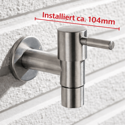 Stainless Steel Outdoor Wall Faucet with Lever or Cross Handle for Garden and Washing Machine