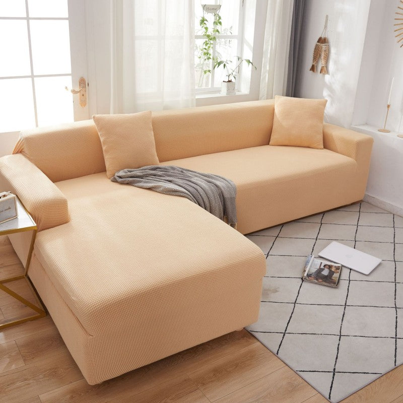 Stretch Sofa Cover for L-Shaped and Corner Sofas with Elastic Fit