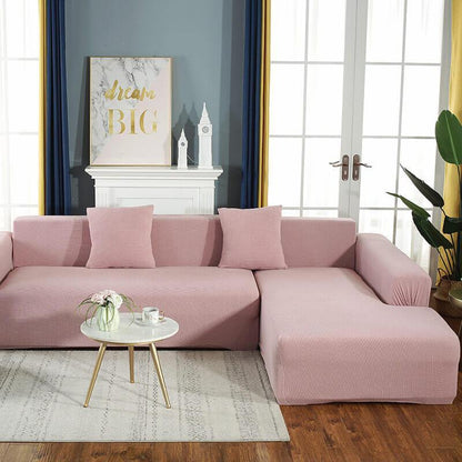 Stretch Sofa Cover for L-Shaped and Corner Sofas with Elastic Fit