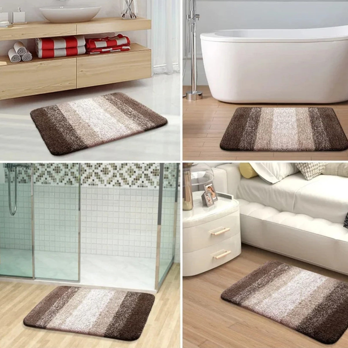 Super Absorbent Bath Mat with Quick-Dry Microfiber