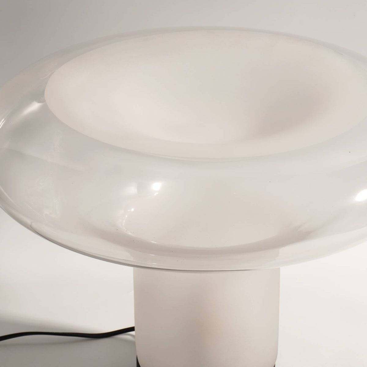 Table Lamp Modern Minimalist with Glass Mushroom Shade