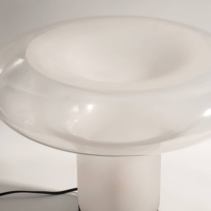 Table Lamp Modern Minimalist with Glass Mushroom Shade