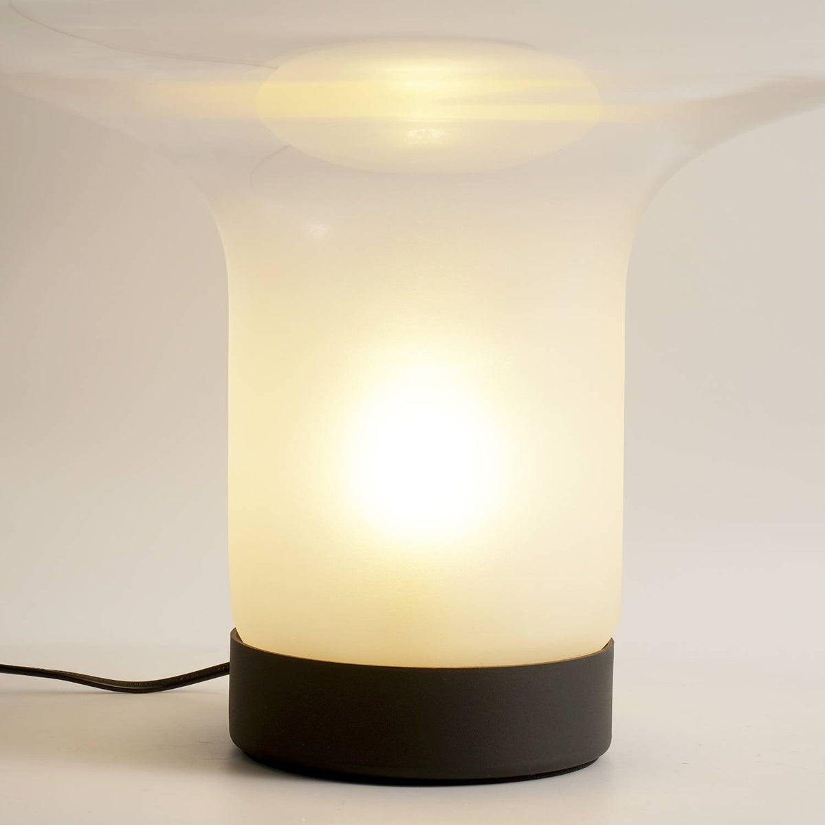 Table Lamp Modern Minimalist with Glass Mushroom Shade
