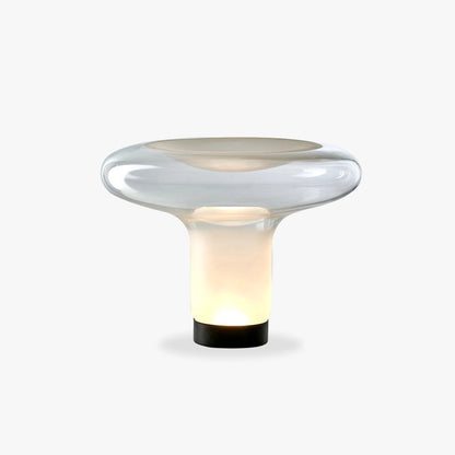 Table Lamp Modern Minimalist with Glass Mushroom Shade