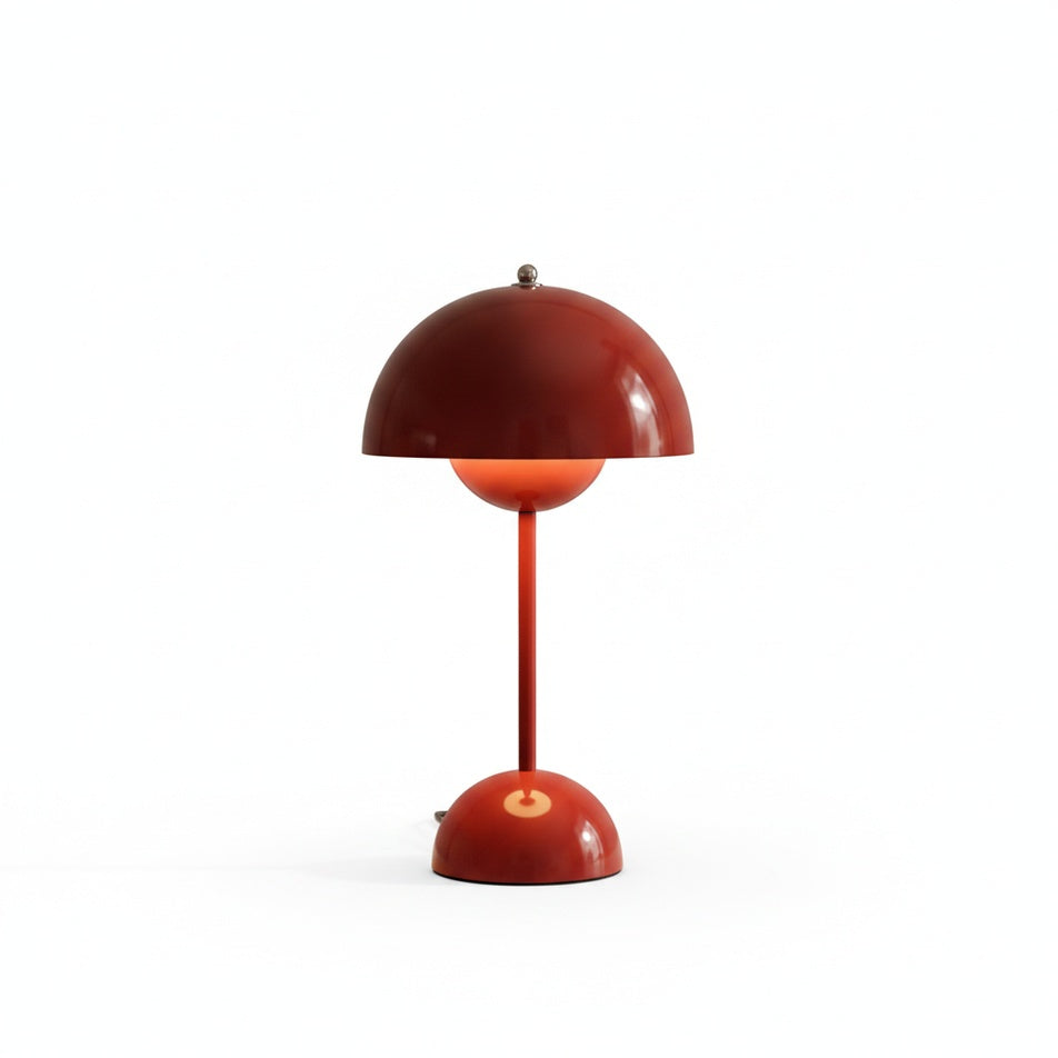 Table Lamp Retro Scandinavian with Dome Shade and Touch Dimmer