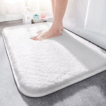 Thick Plush Bath Mat with Anti-Slip Bottom for Bathroom and Shower