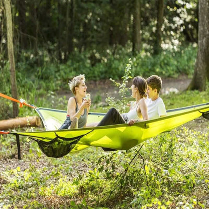 Triangular Multi-Person Camping Hammock with 3-Point Anchor System