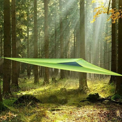 Triangular Multi-Person Camping Hammock with 3-Point Anchor System
