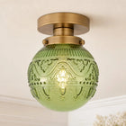 Green Glass / Brass