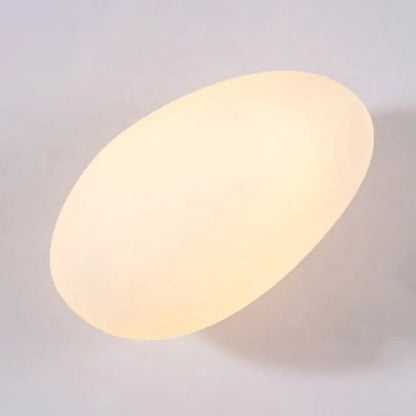 Wall Lamp Art Deco with Frosted Organic Stone Shape