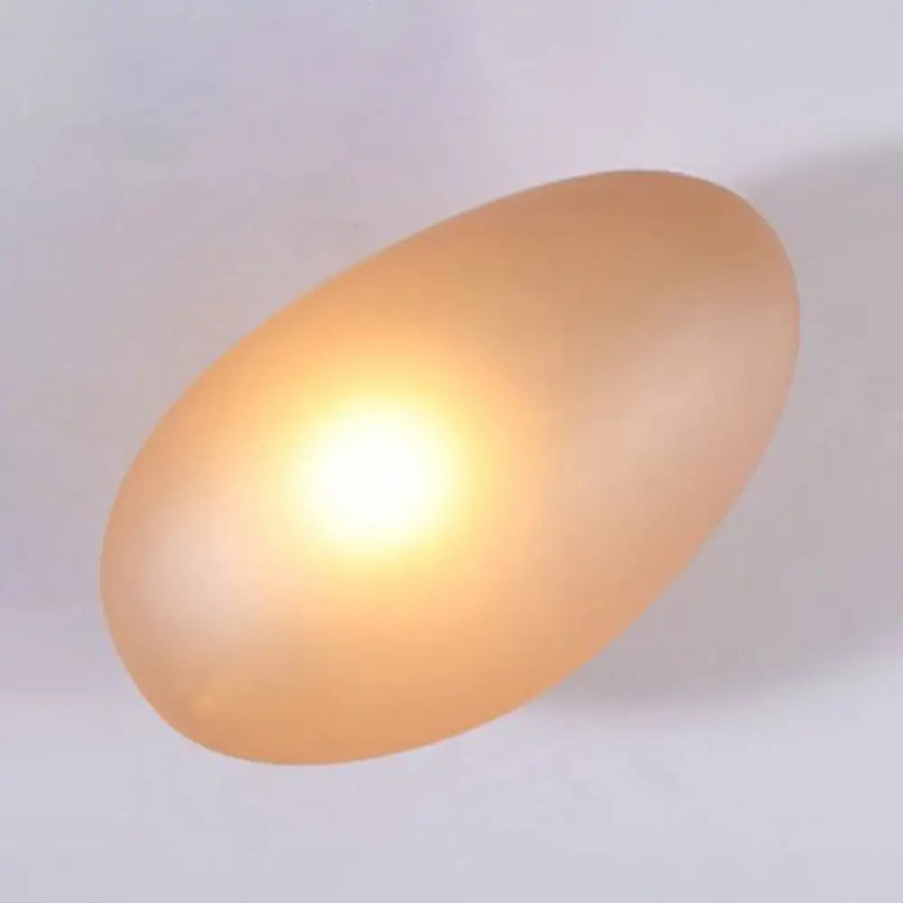 Wall Lamp Art Deco with Frosted Organic Stone Shape